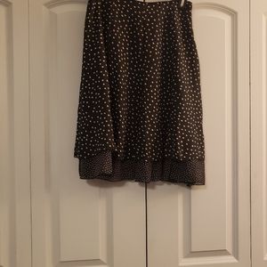 Flowy Tiered Polka Dot skirt